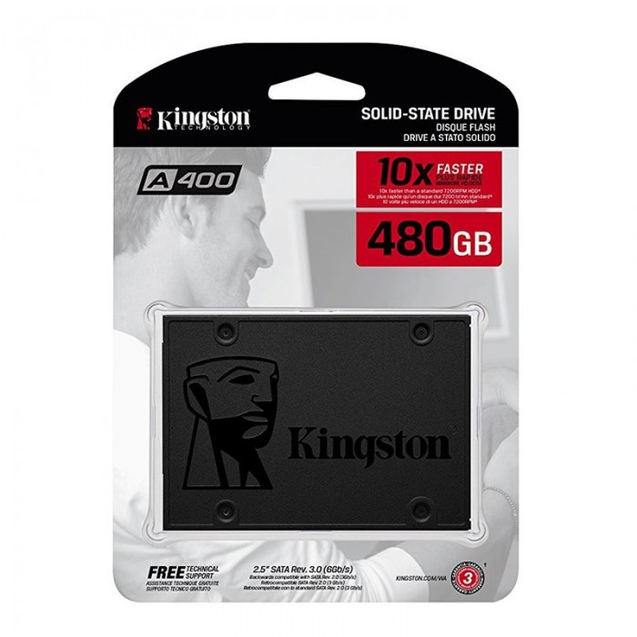 Σκληρός Δίσκος SSD Kingston A400 2.5" 480GB Sata III SA400S37/480G