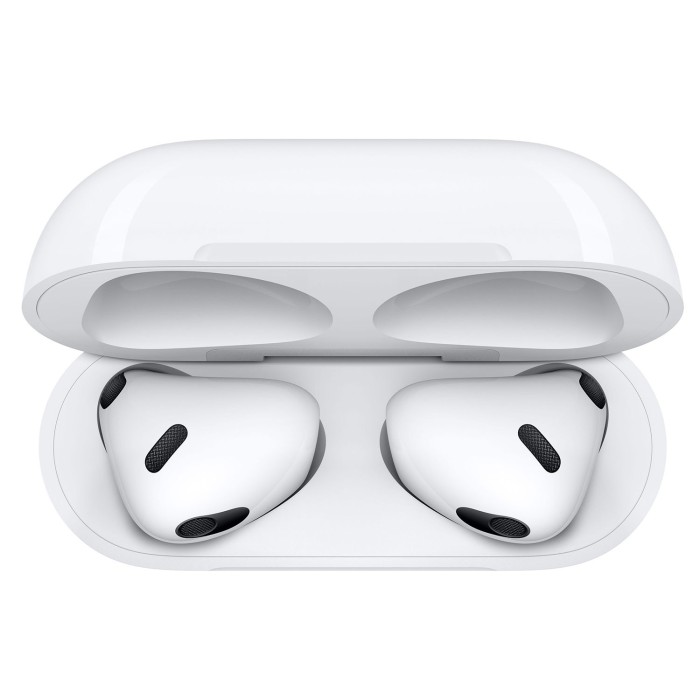 Ασύρματα Ακουστικά Bluetooth Apple AirPods 3rd Generation με θήκη φόρτισης Lighting Charge Λευκό MPNY3ZM/A