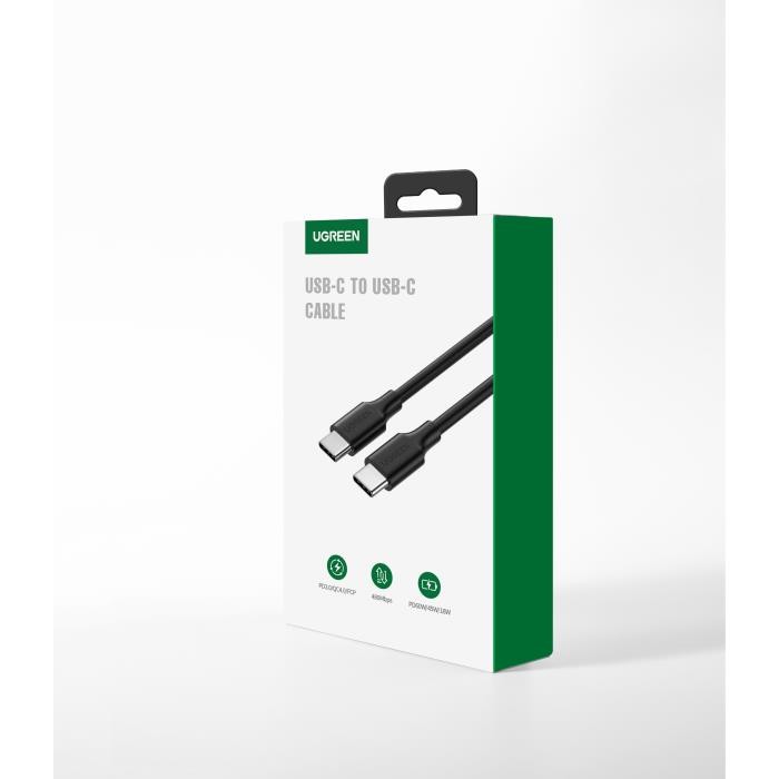 Καλώδιο Φόρτισης Ugreen US286 USB-C male - USB-C male 1 μέτρο Μαύρο