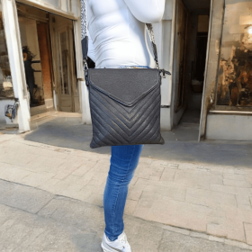 Τσάντα Χιαστί Μαύρη 111.165