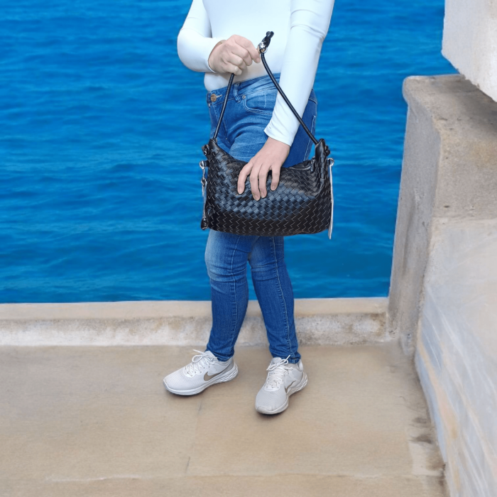 Γυναικεία Τσάντα Ώμου / Χειρός Μαύρη 111.305