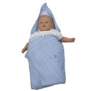 Πλεκτή κουβέρτα με επένδυση 63257 (90εκ. x 100εκ.)