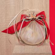 Χειροποίητη μπομπονιέρα Ρούντολφ 6131 μπεζ