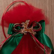 Χειροποίητη μπομπονιέρα Ρούντολφ 6130 κόκκινη