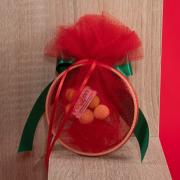 Χειροποίητη μπομπονιέρα Ρούντολφ 6130 κόκκινη