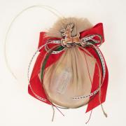 Χειροποίητη μπομπονιέρα Ρούντολφ 6131 μπεζ