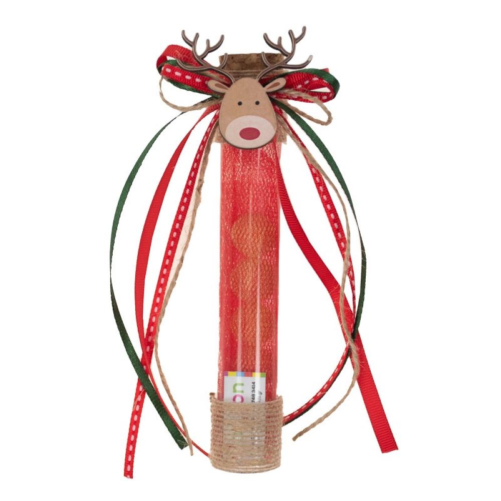 Χειροποίητη μπομπονιέρα σωλήνας christmas 6129