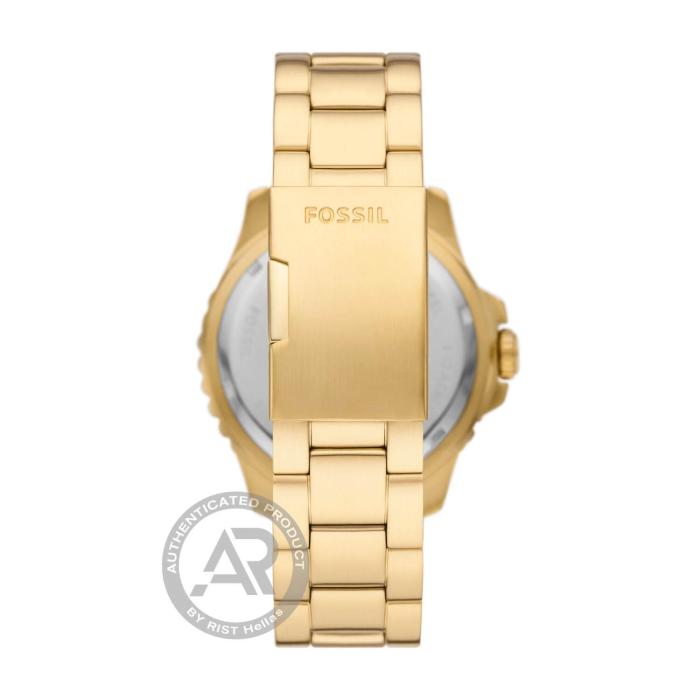 Ανδρικό Ρολόι Fossil Blue GMT Gold-Tone - FS5990