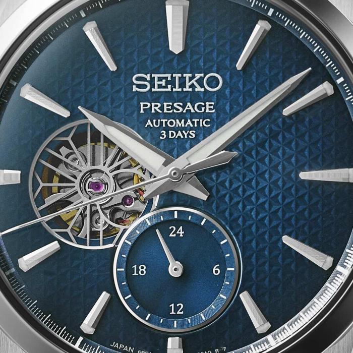 SEIKO Presage 'Ao' Sharp-Edged Open Heart Automatic Ανδρικό - SPB417J1