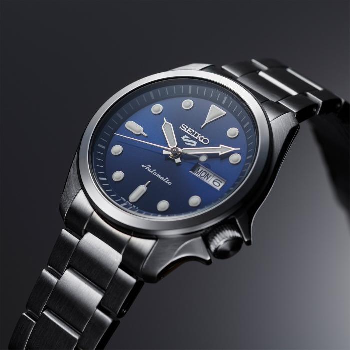 Ανδρικό Ρολόι SEIKO 5 Sports Automatic με Μπλε Καντράν - SRPE53K1F