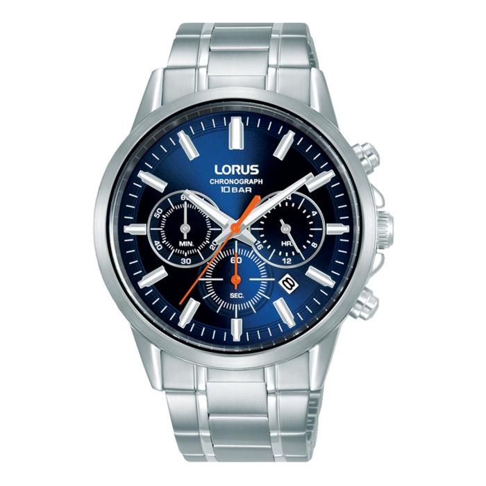 Ανδρικό Ρολόι Lorus Tactical Chronograph Μπλε Καντράν - RT373KX9