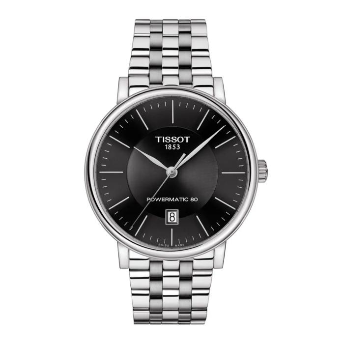 Ανδρικό Ρολόι Tissot PRX Powermatic 80 Μαύρο Καντράν - T137.407.11.051.00