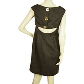 Michael By Michael Kors Brown Sleeveless Back Slit Mini Length dress size 6