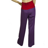 Pinko Purple & Red Straight Leg High Waist trousers pants  ( S )