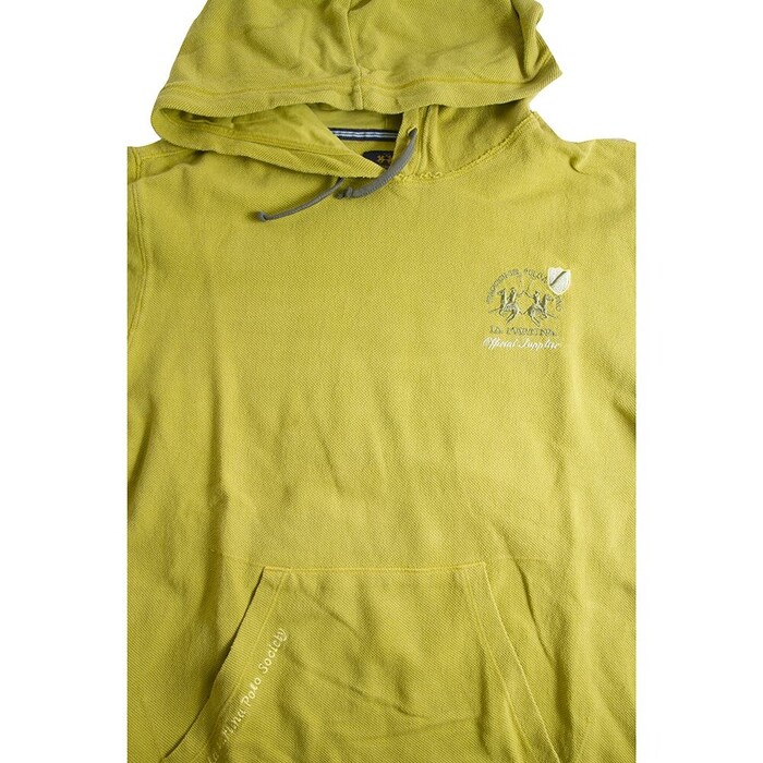 La Martina Junior Mustard Yellow Hooded Top Cotton for boys age 16 years