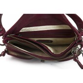 Botkier Burgundy Leather Flap Top Closure Small Shoulder Bag Handbag