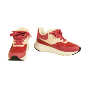 ALEXANDER MCQUEEN Oversized Runner Low-Top Sneakers JOEY Red & baby pink size 37,5