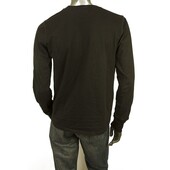 Dsquared 2 D2 Black Polo Neck Long Sleeve Mens T Shirt Top sz  L