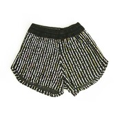 Studio 85 Black with Multicolor Sequins Clubwear Shorts Trousers Pants