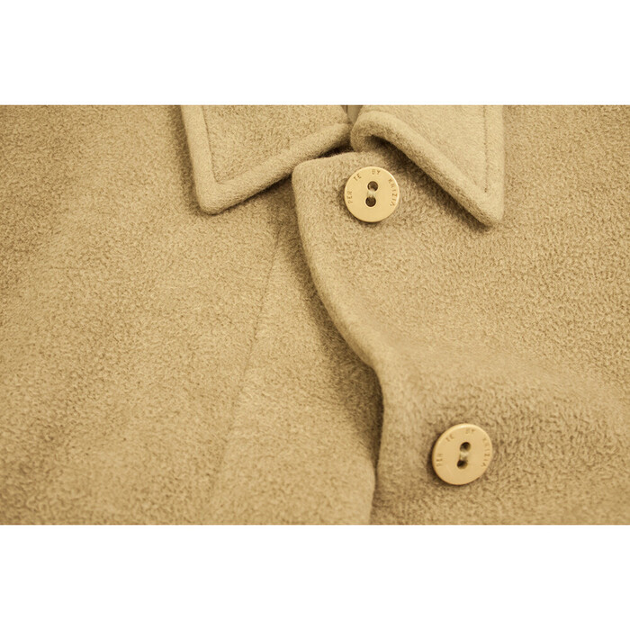 Per te by Krizia 100% Virgin Wool Button Front Belted Classic Coat