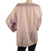 Charo Ruiz Arida Lavender Purple Cotton Lace Tunic Off Shoulders Blouse Top S