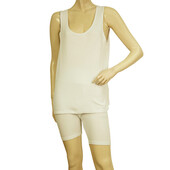 American Vintage White Rib Cotton Tank Top (M) Σορτς Παντελόνι (S) Sport Σετ