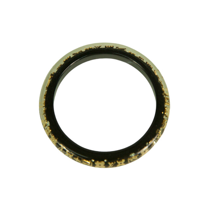 Louis Vuitton Thin Inclusion PM black with gold resin sequins bangle bracelet