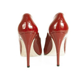 Brian Atwood Red Patent Leather High Heel Pumps Shoes size Eur 40.5