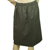 Crossley Gray Cotton Silk Knee Length Skirt size XS