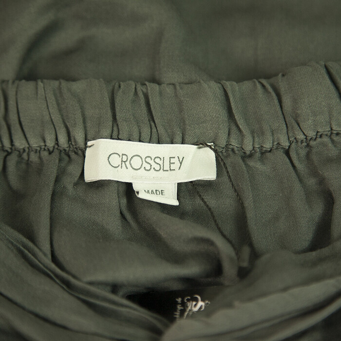 Crossley Gray Cotton Silk Knee Length Skirt size XS