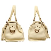 Mulberry Blenheim Roxanne Cream Stitched Pebbled Leather studded handbag