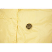 Burberry Light Yellow Polyamide Raincoat Mac Trench Jacket Co at size US8, UK10