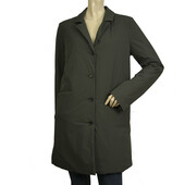 Aspesi Woman's Anthracite Gray Polyamide Padded Collared Jacket Coat size S