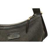 Gucci Black Denim & leather details with Silver Hardware Crossbody Shoulder Bag