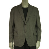 Ermenegildo Zegna Gray Wool Silk Cashmere Button Front Men's Jacket size 7- 58 C