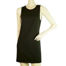 Dondup Black Viscose Mini Sleeveless Tank LBD Dress size L