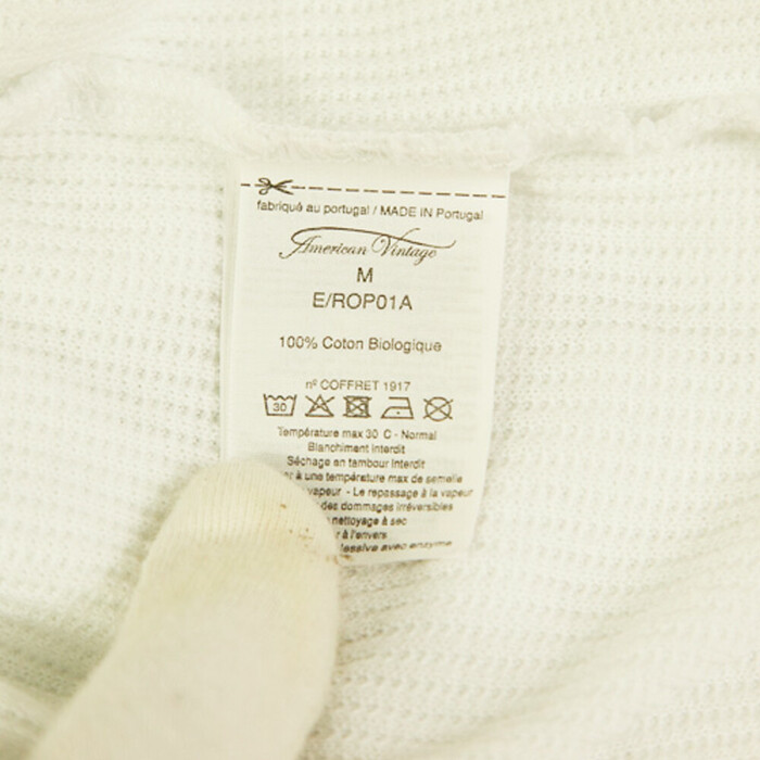 American Vintage White Rib Cotton Tank Top (M) Σορτς Παντελόνι (S) Sport Σετ