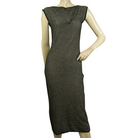 Roland Mouret Black &amp; White Check Calf Length Bodycon Dress size UK12, IT 44