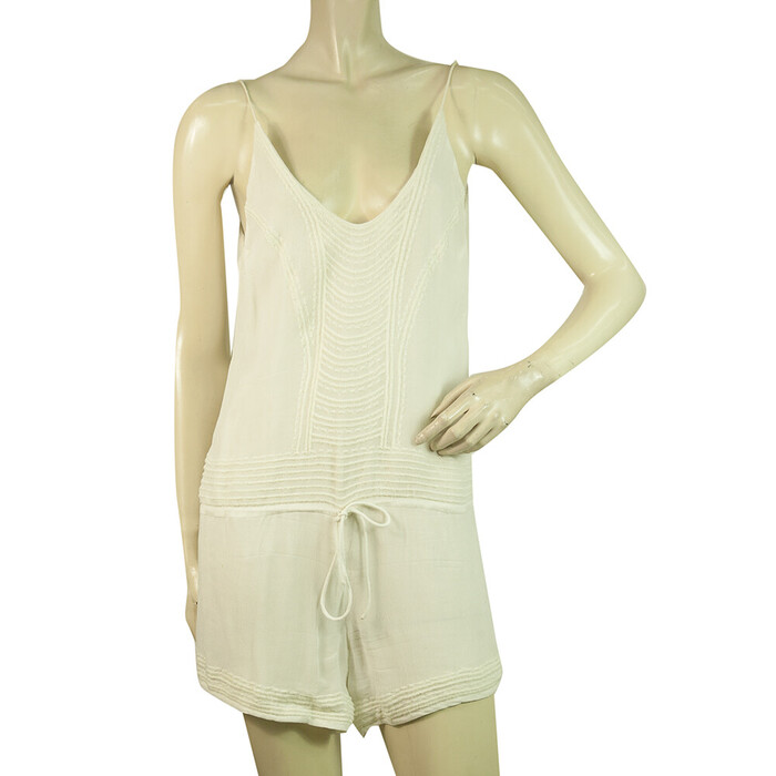 IRO Apoline White Spaghetti Straps Romper Playsuit Shorts size 36