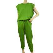 American Vintage Green Sleeveless Top( M/L) Sweat Pants ( S ) Sport Lounge Set
