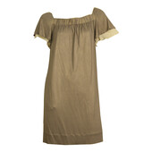 3.1 Phillip Lim Taupe Color Golden Shine Mini Length Cocktail Silk Dress size M