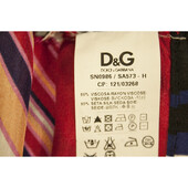 Dolce & Gabbana gray Front Multicolor Silk back Sleeveless Tank Top size 40