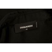 DSquared 2 Black Button Down Front Womans Long Sleeve Fitted Shirt Top - SZ 44