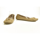 Louis Vuitton Beige epi leather Oxford ballerina ballet flats LV monogram 39,5