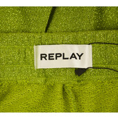 Replay Lime Green Glitter Shorts Bermuda Trousers Pants size XS