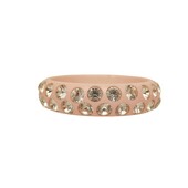 Blumarine Women's wide Pink Crystals Studded Strass Shiny bangle bracelet