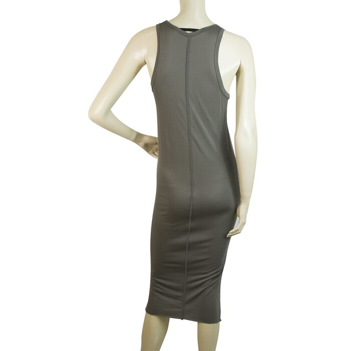 Isabel Benenato Gray Bodycon Calf Length Sleeveless Tank Dress sz 44