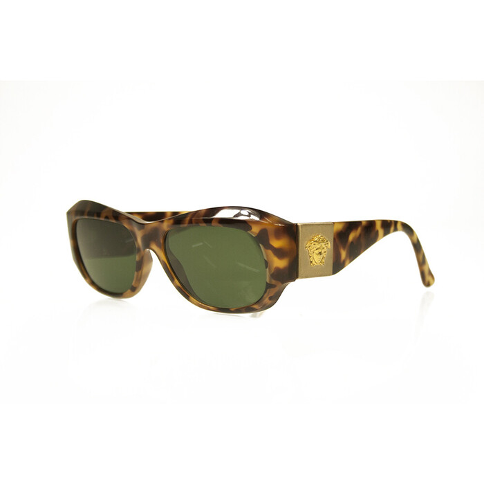 Gianni Versace S95 Vintage Brown Tortoise Gold Tone Medusa Rare Sunglasses