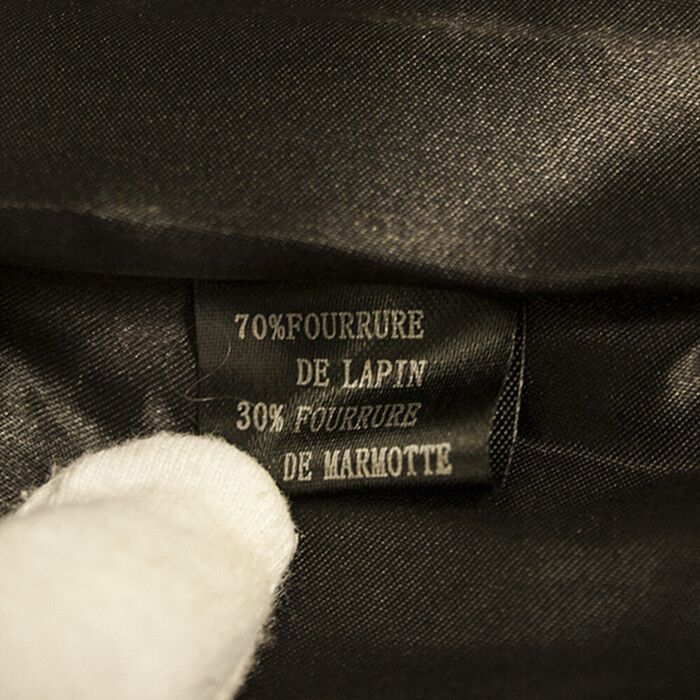 Genuine Rabbit / Marmotte Fur Multicolor Vest Sleeveless Jacket Coat Gillet