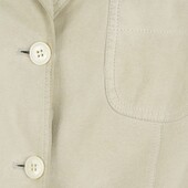 Miu Miu Beige Suede Leather Classic Three Buttons Jacket size 42